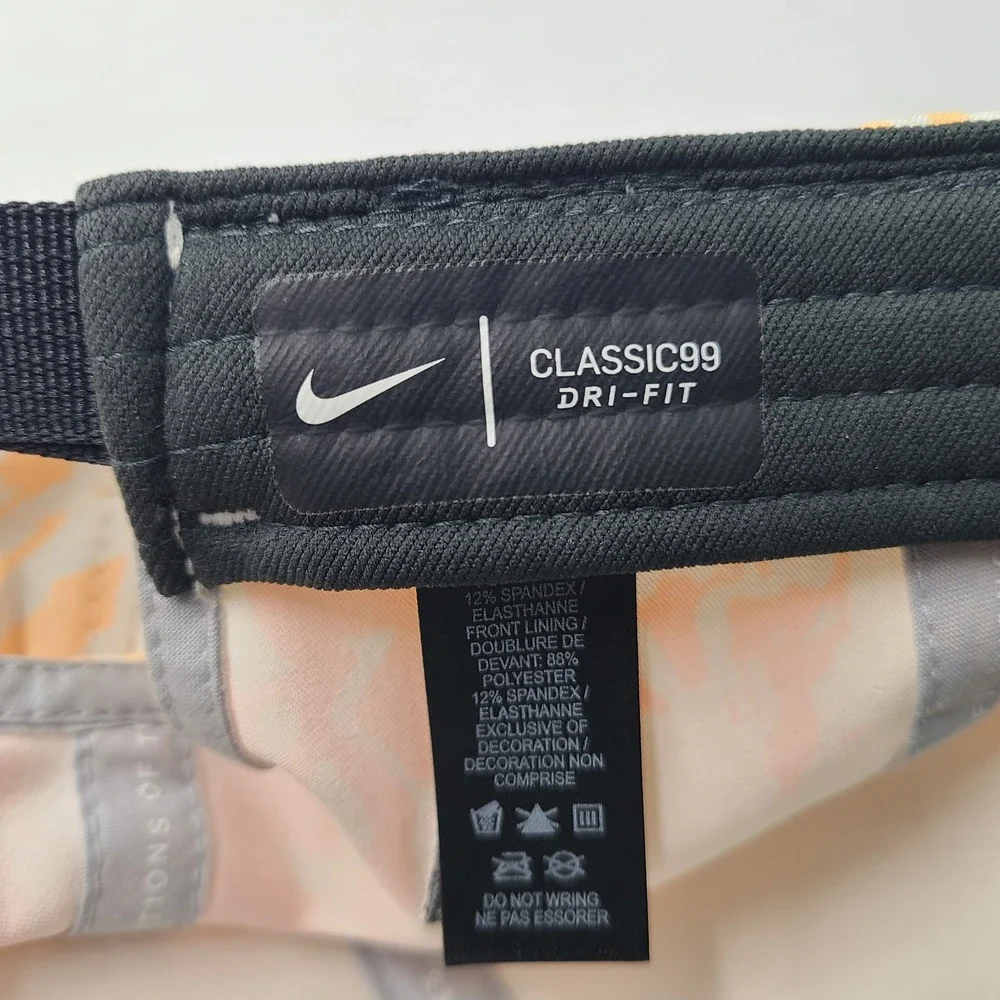Nike Hat Strapback Orange White Marble Camo Golf Classic99 Dri-Fit Aerobill‎ Men